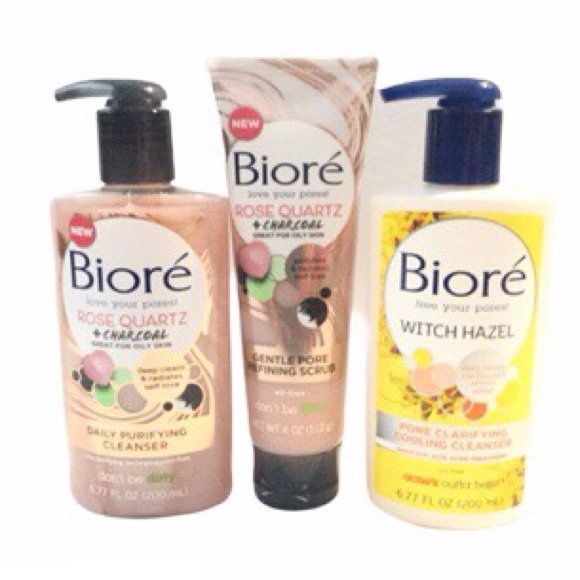 biore rose gold face wash